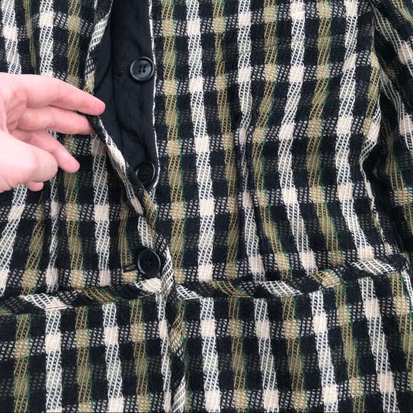 Giorgio Armani Vintage Tweed Check Blazer - Picture 4 of 8